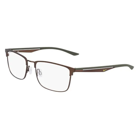 Nike 4314 212 Montature da Vista Metallo Squadrata Satin Walnut