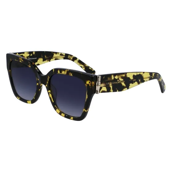 Longchamp LO732S 243 Occhiali da Sole Squadrati Havana Blu