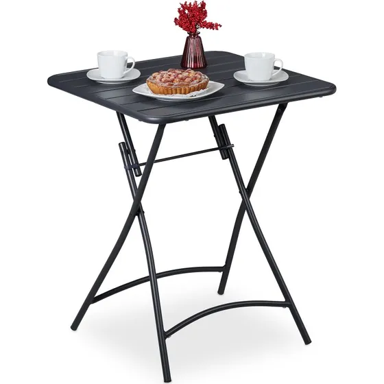 Tavolino Pieghevole per Balcone in Acciaio Anticorrosivo