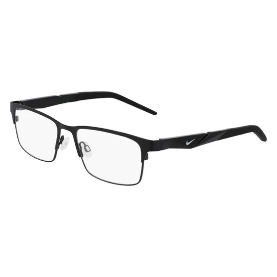Nike 8154 001 Montature da Vista Metallo Nero Squadrata