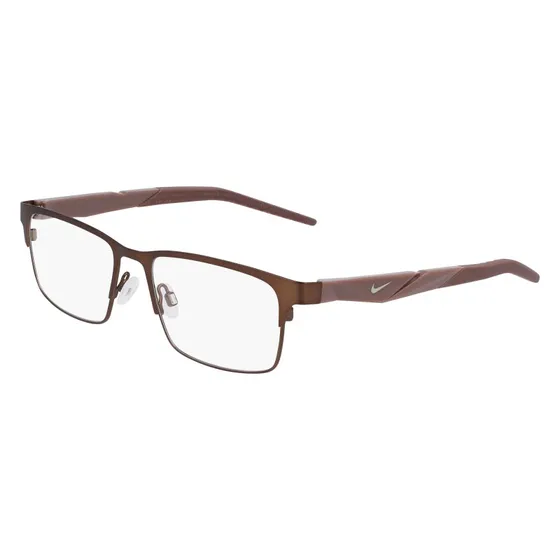 Nike 8154 201 Montature da Vista Metallo Marrone Squadrata