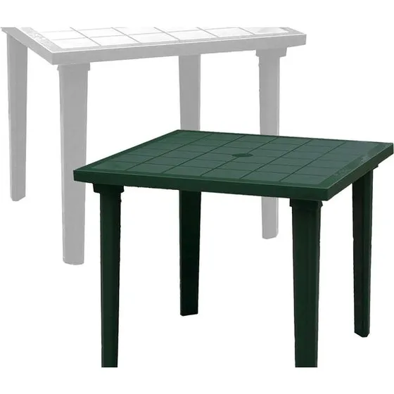 Weekend Tavolo Quadrato 80x80cm Polipropilene Bianco