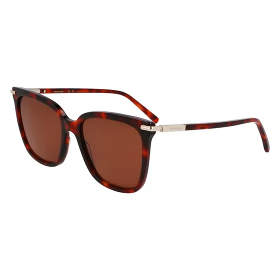 Ferragamo SF2037S 640 Occhiali da Sole Farfalla in Acetato Rosso