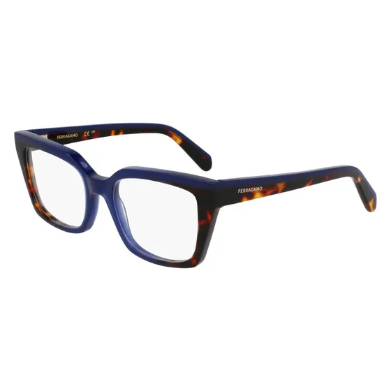 Ferragamo SF3010 424 Occhiali da Vista Donna in Acetato Blu
