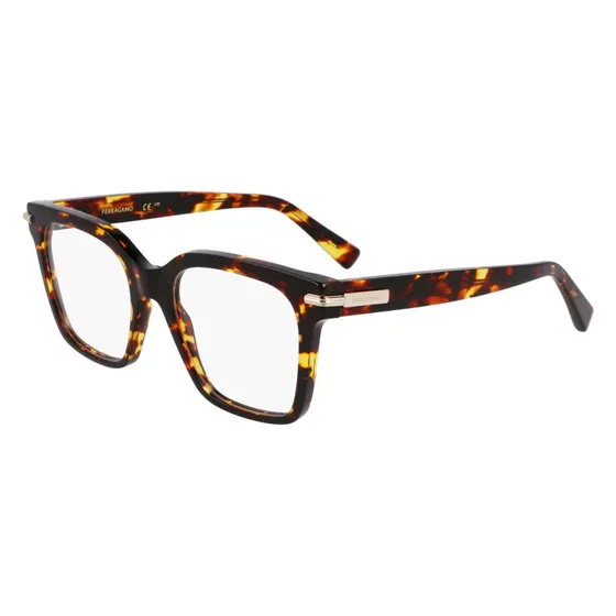 Ferragamo SF3009 242 Montatura da Vista Acetato Havana Quadrata