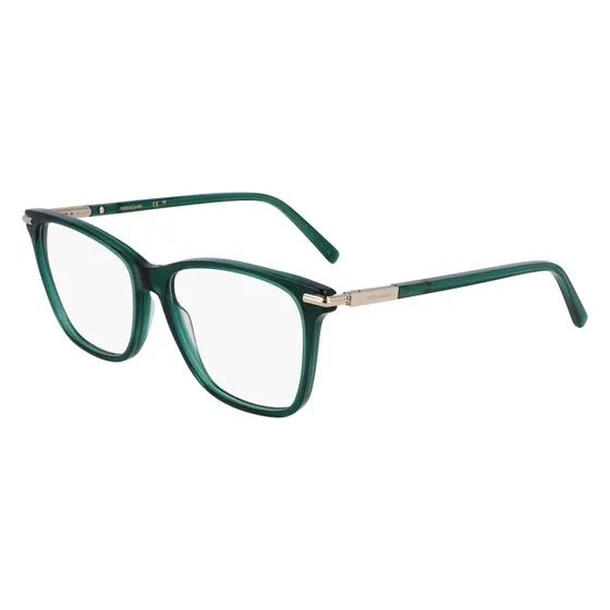 Ferragamo SF3013 317 Montatura Occhiali da Vista Verde Squadrata