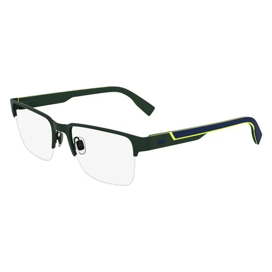 Lacoste L2305 301 Montature da Vista Metallo Verde Squadrata
