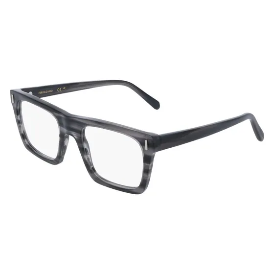 Ferragamo SF3029 014 Montatura Occhiali da Vista Uomo Grigia