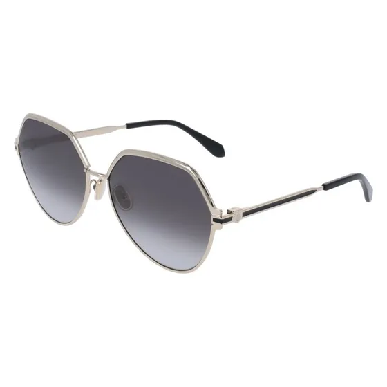Ferragamo SF325S 738 Occhiali da Sole Metallo Oro Donna