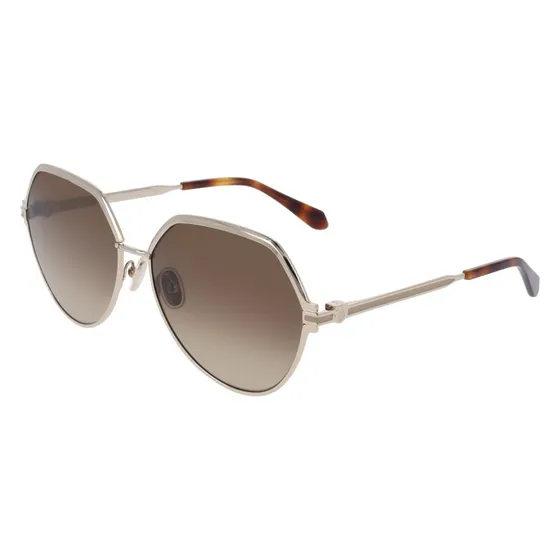 Ferragamo SF325S 745 Occhiali da Sole Donna - Metallo Oro