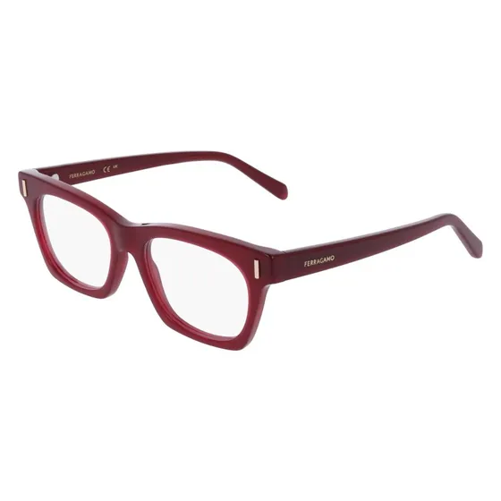 Ferragamo SF3025 653 Occhiali da Vista Donna in Acetato Rosso