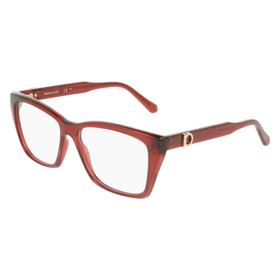 Ferragamo SF3030E 616 Montatura da Vista Squadrata Rossa Donna