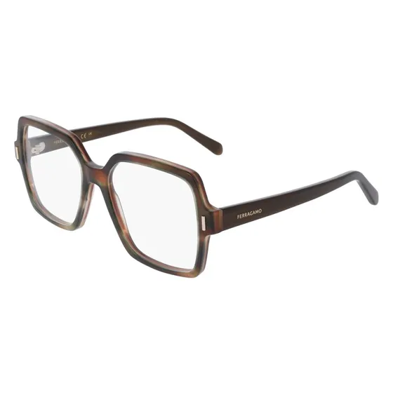 Ferragamo SF3031 280 Montatura Occhiali da Vista Acetato Marrone