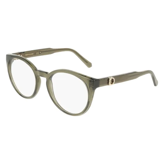 Ferragamo SF3032E 320 Occhiali da Vista Geometrici Verdi Donna