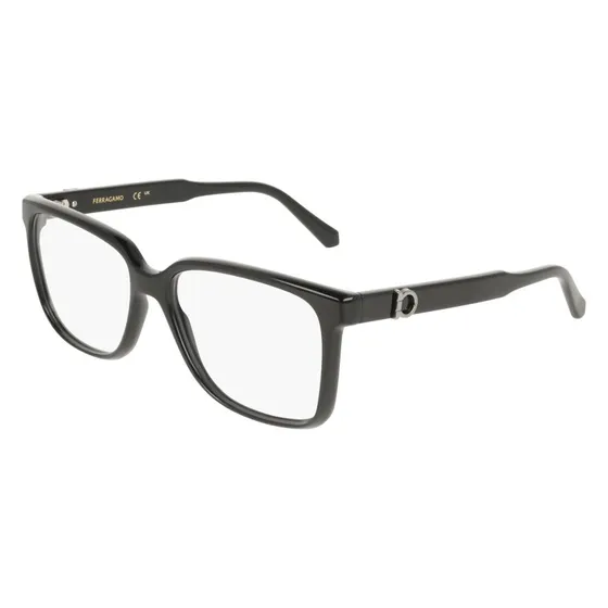 Ferragamo SF3043E 001 Montatura da Vista Quadrata Nero Uomo
