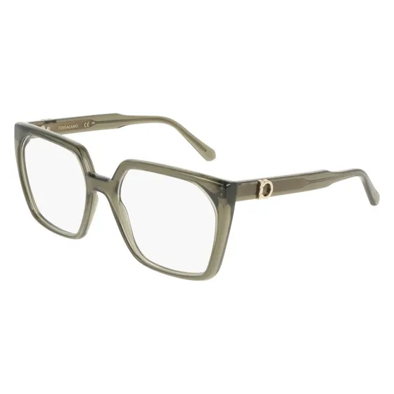 Ferragamo SF3042E 320 Occhiali da Vista Donna in Acetato Verde