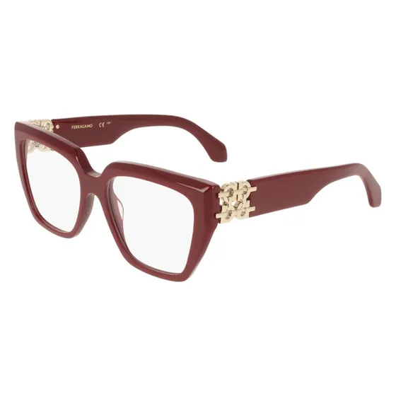 Ferragamo SF3041E 606 Occhiali da Vista Donna in Acetato Bordeaux