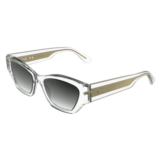 Lacoste L6072S 970 Occhiali da Sole Squadrati Trasparente Grigio