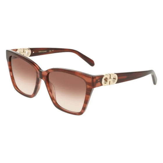 Ferragamo SF2110S 656 Occhiali da Sole Donna in Acetato Viola