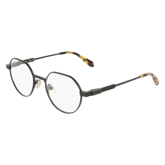 Ferragamo SF2605 002 Occhiali da Vista in Titanio Nero Squadrati