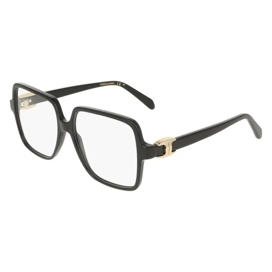 Ferragamo SF3058 001 Occhiali da Vista Neri Squadrati Donna