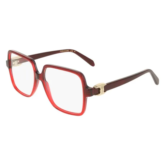 Ferragamo SF3058 615 Occhiali da Vista Donna in Acetato Rosso