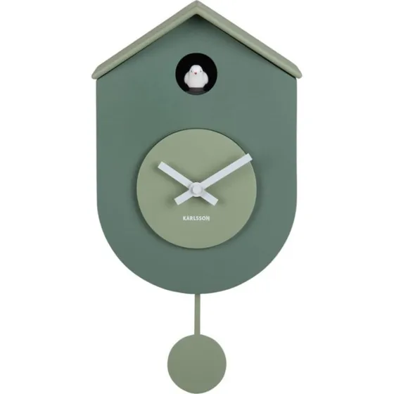 Karlsson Grato Cuckoo Orologio da Parete 17.5 x 33.2 cm Nero/Grigio