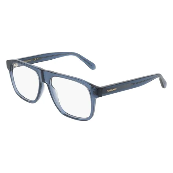 Ferragamo SF3063 438 Montatura da Vista Blu Squadrata