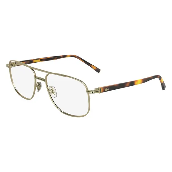 Lacoste L2302 N 714 Montatura Occhiali Vista Metallo Oro Squadrata