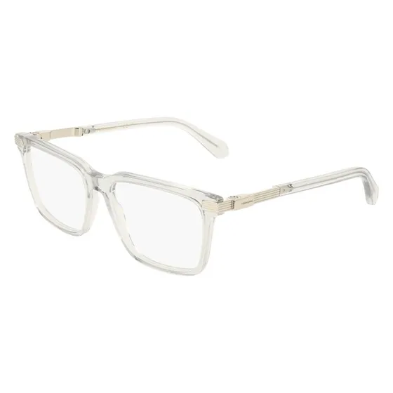 Ferragamo SF3065 050 Montatura da Vista Quadrata in Acetato Grigio
