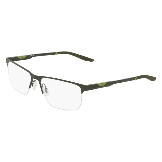 Nike 8144 315 Montature da Vista Metallo Verde Squadrata
