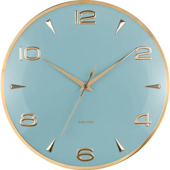 Karlsson Sienna Glow Orologio da Parete Celeste/Verde Salvia