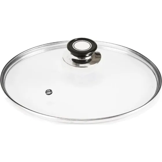 Coperchio in Vetro Universale con Foro Vapore 18-26-30 cm