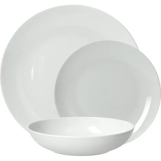 Tognana Metropolis Servizio Piatti 18 Pezzi Porcellana Bianca