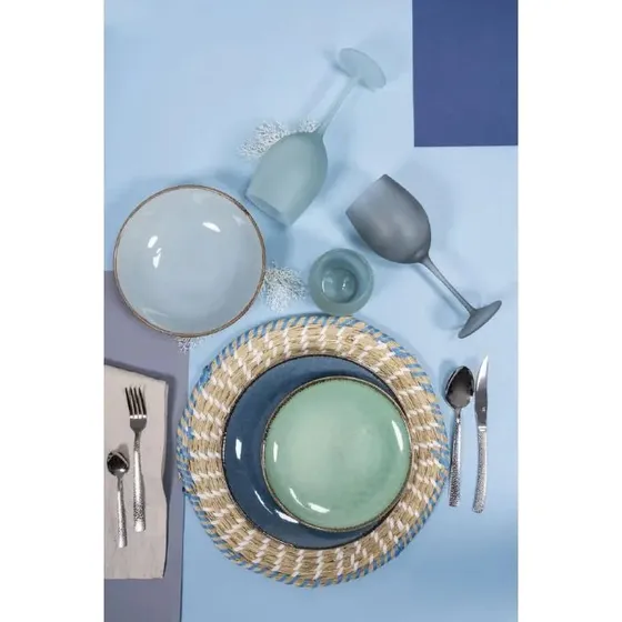 Villa d'Este Set 6 Bicchieri Acqua Frosted 500 ml Ocean