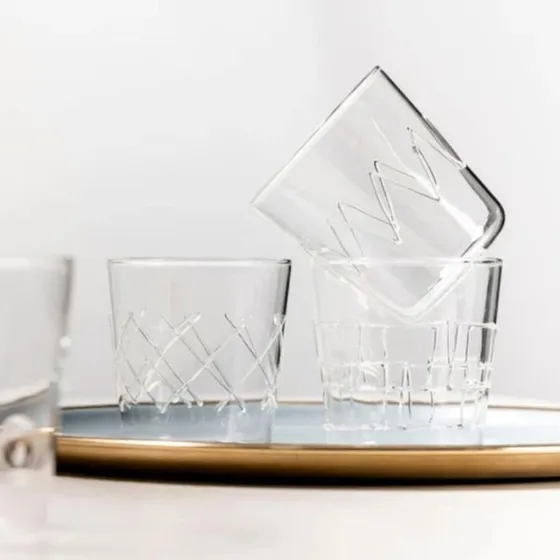 Galbiati Lollipop Set 6 Bicchieri Acqua 390 ml Trasparenti