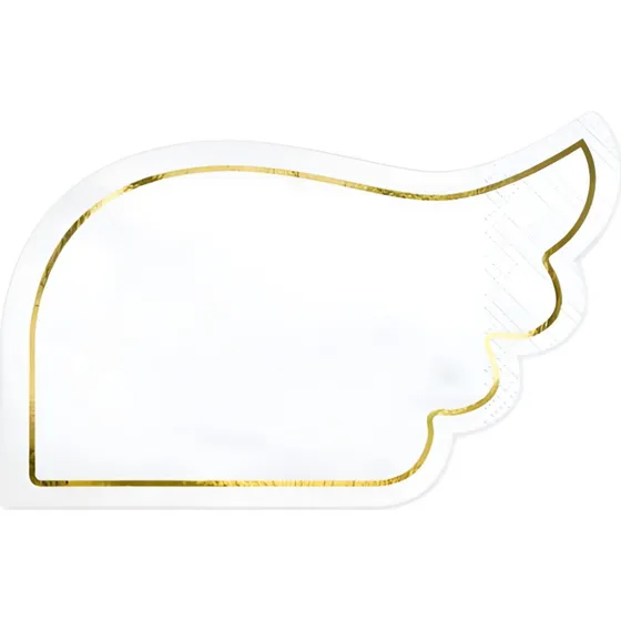 Heaven Blessed Flgel Tovaglioli Bianchi 16x10 cm