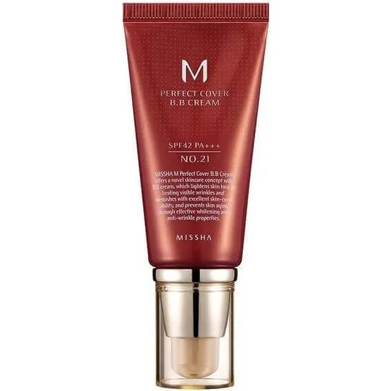 Missha BB Cream M Perfect Cover SPF42/PA+++ Tonalità 21, 50 ml