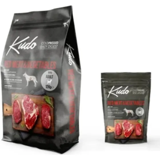 Kudo Adult Red Meat Manzo e Maiale 3kg per Cani Medium e Maxi
