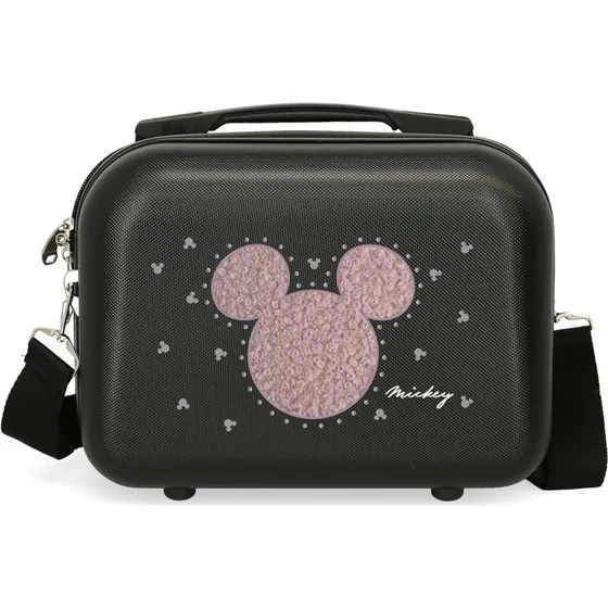 Beauty Case Disney Mickey Mouse Nero con Borchie