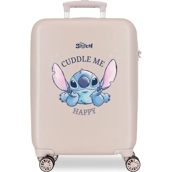 Disney Valigia Cabina Rigida Cuddle Me Stitch Beige 41,8L