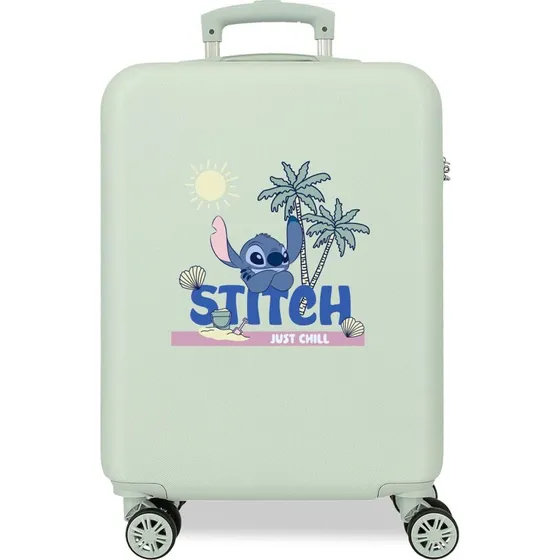 Disney Valigia da Cabina Rigida Stitch Just Chill Menta