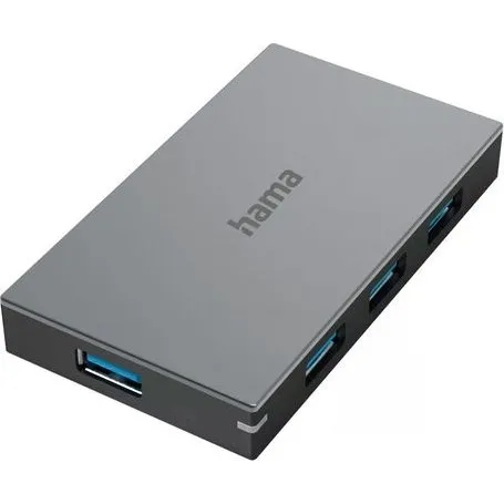 Hama Hub USB 3.0 4 Porte Grigio