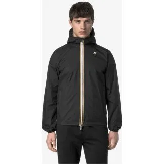Giacca K-Way Jake Plus 2 Double Nero Verde Canna - S