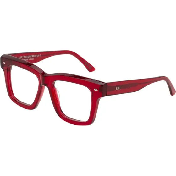 Retrosuperfuture 6LX Numero 116 - Montatura in Acetato Rossa Squadrata