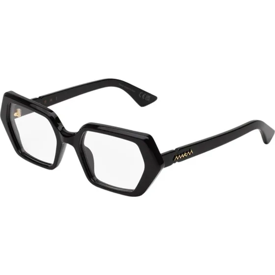Marni WIW Zunari Occhiali da Vista Geometrici in Acetato Nero