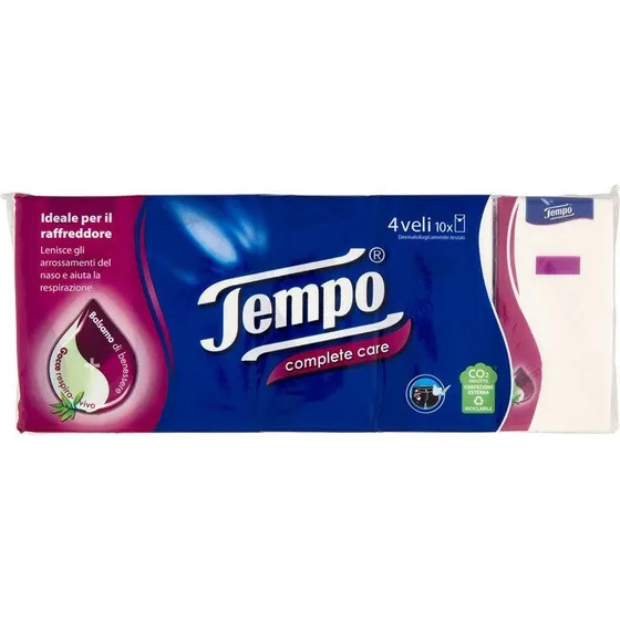 Tempo® Fazzoletti Complete Care 10x9 pz