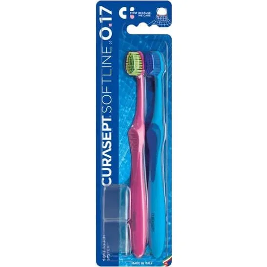 Curasept Spazzolino da Denti Medium 017 - Confezione da 2 Pezzi