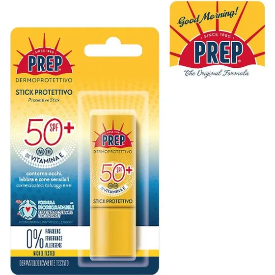 Prep Stick Dermoprotettivo SPF50+ Eco per Labbra e Zone Sensibili 12ml