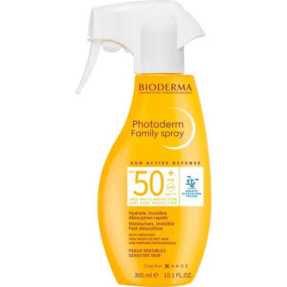 Bioderma Photoderm SPF50+ Spray Idratante per Famiglia, 300 ml